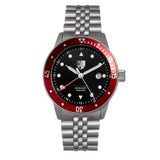 Three Leagues Grey Bracelet Watch w/Date - Red/Black - TLW3L204