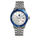 Three Leagues Grey Bracelet Watch w/Date - Blue/Silver - TLW3L202